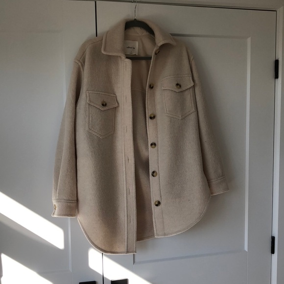 Wilfred Jackets & Blazers - Aritzia wilfred free ganna jacket heather bone